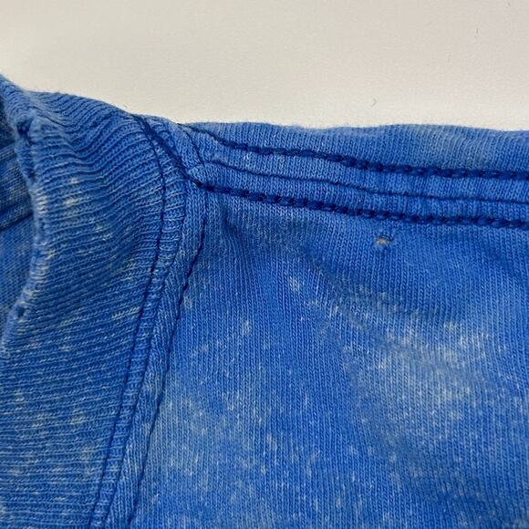 Vintage Y2Ks Polar Bears Alaska T Shirt Bleach Spotted Tie Dye Blue L Large - Picture 5 of 11